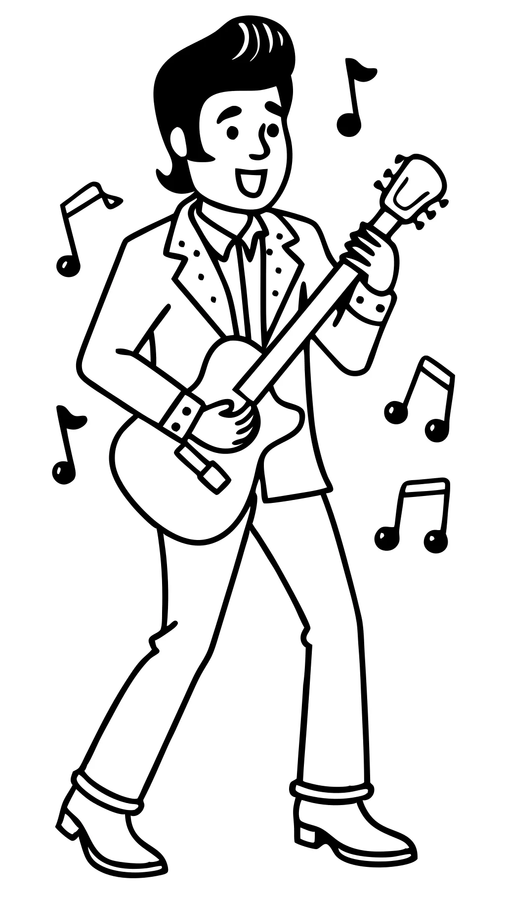 coloring pages elvis